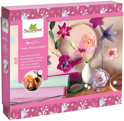 Sycomore Bastelset Blumendeko aus Papier ab 7 Jahren.