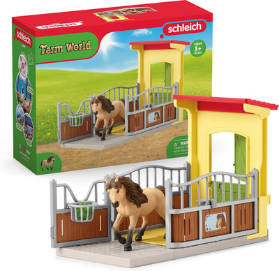 Schleich Farm World Ponystal mit Icelanderhessle 42609