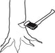 Bahco Baumbeil mit Stiel – Stiel 800 mm – 1600 g