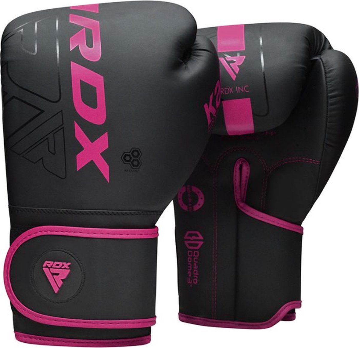 Rdx Sports F6 Kara Boxhandschuhe – Boxhandschuhe – Training – Kampfsporthandschuhe – Boxen – Pink – matt – 12 oz