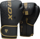 Rdx Sports F6 Kara Boxhandschuhe – Boxhandschuhe – Training – Kampfsporthandschuhe – Boxen – Gold – matt – 12 oz