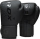 Rdx Sports F6 Kara Boxhandschuhe – Boxhandschuhe – Training – Kampfsporthandschuhe – Boxen – Schwarz – Matt – 12 oz