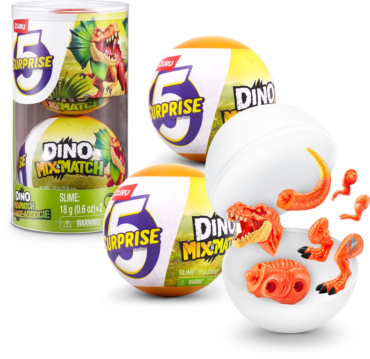 5 Überraschungs-Dino-Mix-Matches, 2 Stück von Zuru