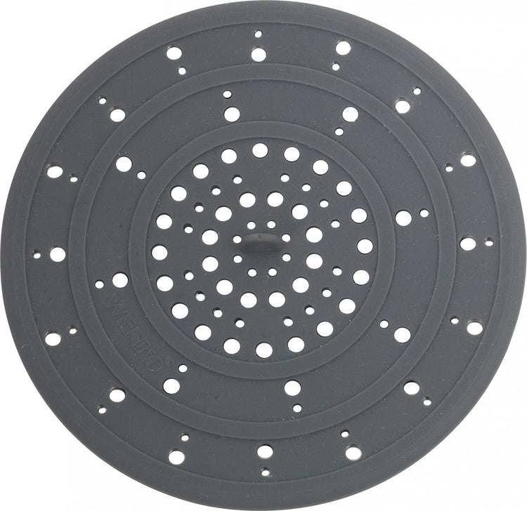 Wenko Spülbeckenfilter 53011100 12 x 0,3 cm graues Silikon