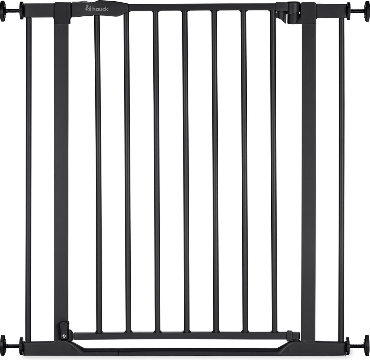 Hauck Clear Step 2 Schutzgitter - Treppenschutzgitter - Schwarz - 75-80 cm