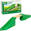 Brio Weltbogenbrücke – klassisches Zugzubehör – 3-teiliges Set