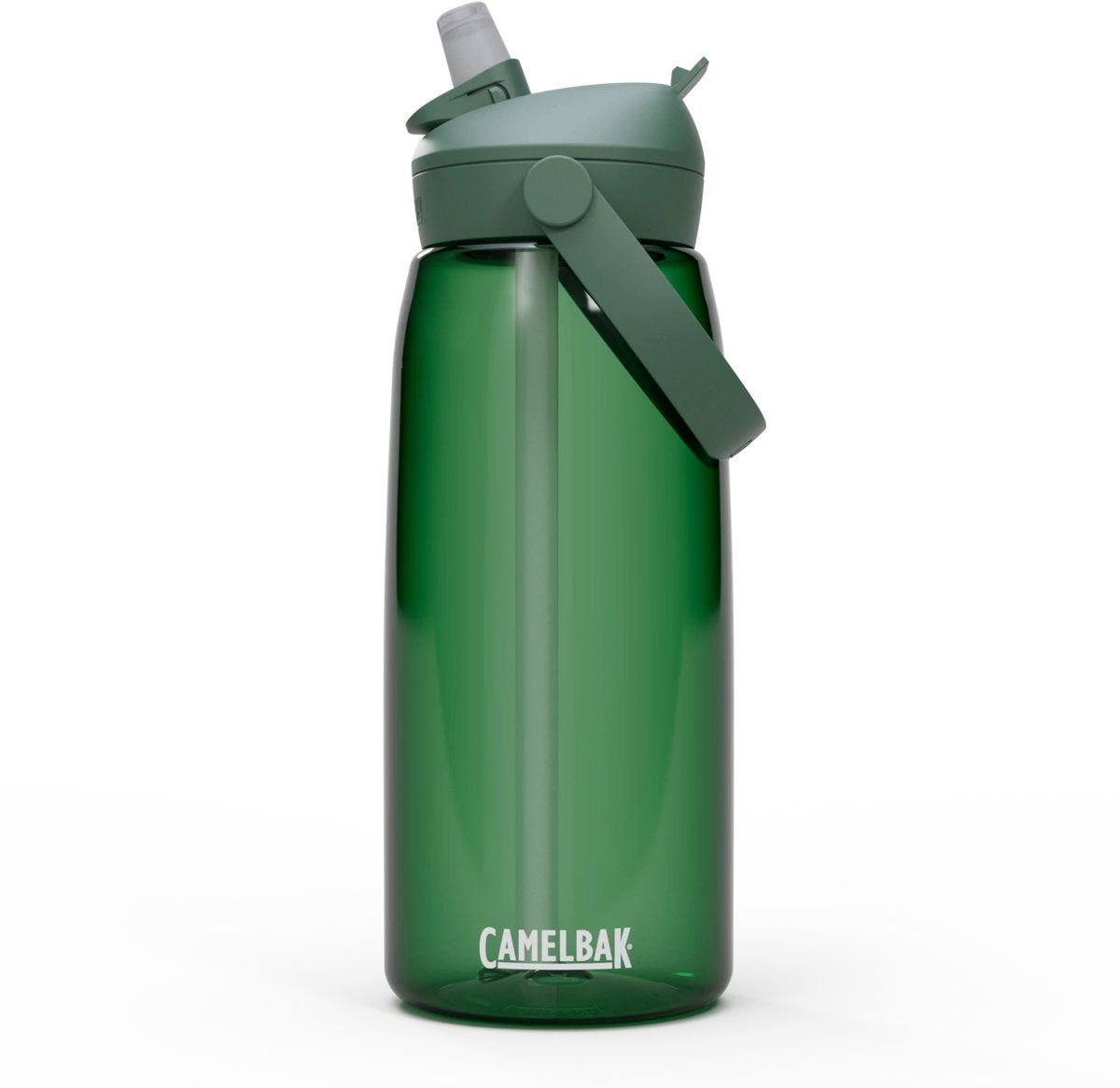 Camelbak Thrive Flip Straw Trinkflasche – 1 l – mit Strohhalm – Wasserflasche – grün