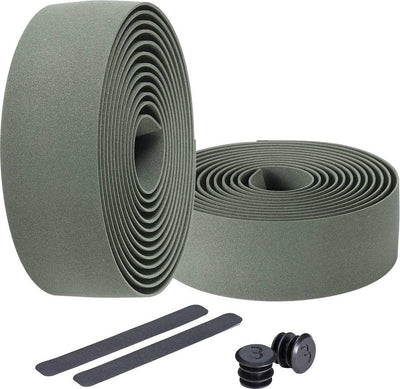 Bbb Cycling Lenkerband Rennrad – selbstklebendes Lenkerband mit Stretchmaterial – rutschfest – Länge: 200 cm – Stärke: 2 mm – inklusive Lenkerkappen – Olivgrün – Rennband BHT-01