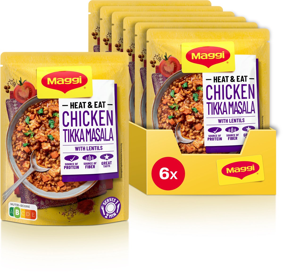 Maggi Heat Eat Tikka Masala Huhn 6x280g
