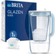 Brita - langlebiger Wasserfilterkrug aus Glas - 2,5l - blau - inkl. 1 Maxtra Pro Pure Performance Filterkartusche