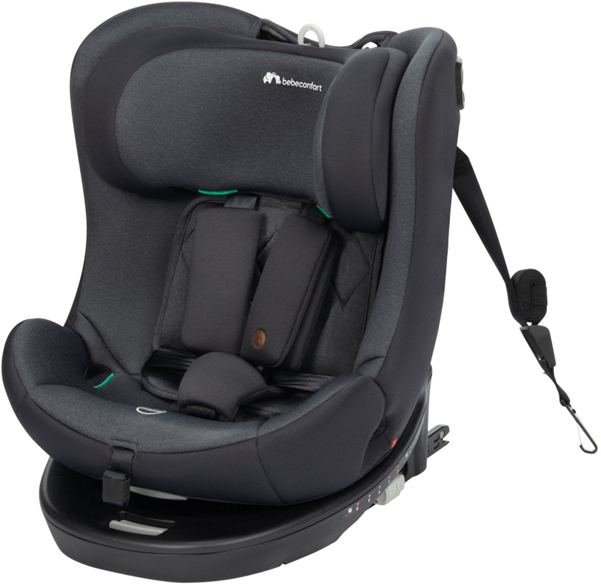 Bebeconfort Evolvefix i-Size – Autositz – 360 Grad – SPS – schwarz getönt – Geburt bis 12 Jahre