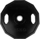 Tunturi Olympia-Hantelscheibe - Langhantelgewichte - 1x 25 kg - 50mm - Gummi - inkl. kostenlose Fitness-App