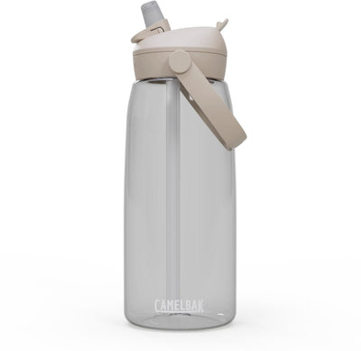 Camelbak Thrive Flip Straw Trinkflasche – 1 l – mit Strohhalm – Wasserflasche – transparent
