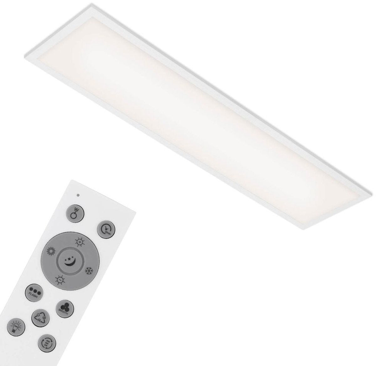 Briloner Farbe - LED-Deckenleuchte - Deckenleuchte - ultraflaches Design - inkl. Fernbedienung - CCT-Farbtemperatursteuerung - RGB-Farbwechselsteuerung - stufenlos dimmbar über Fernbedienung - IP20 - 24W