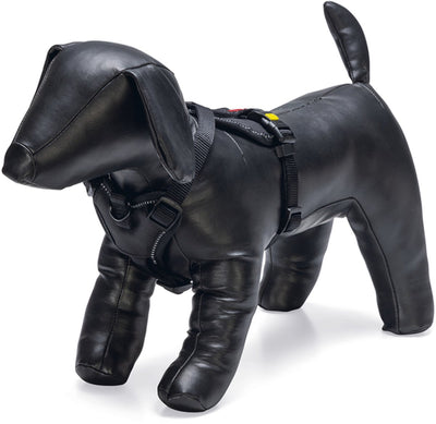 Beeztees Parinca Premium Y-Geschirr – Hundegeschirr – Nylon – Schwarz – 37–40 cm x 15 mm