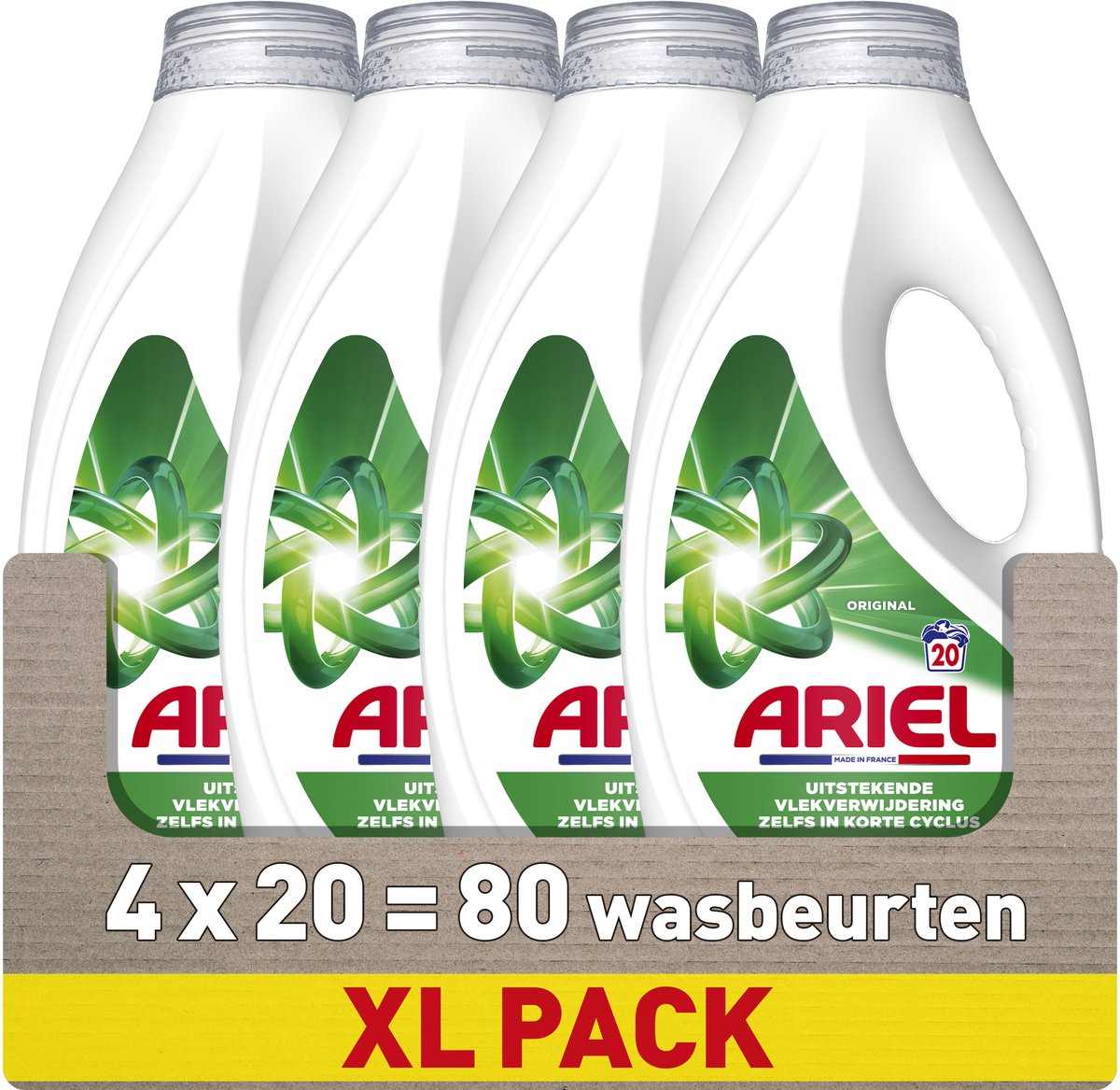 Ariel Flüssigwaschmittel Original – 4 x 20 Wäschen