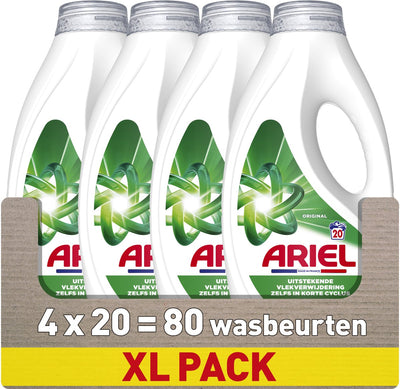 Ariel Flüssigwaschmittel Original – 4 x 20 Wäschen