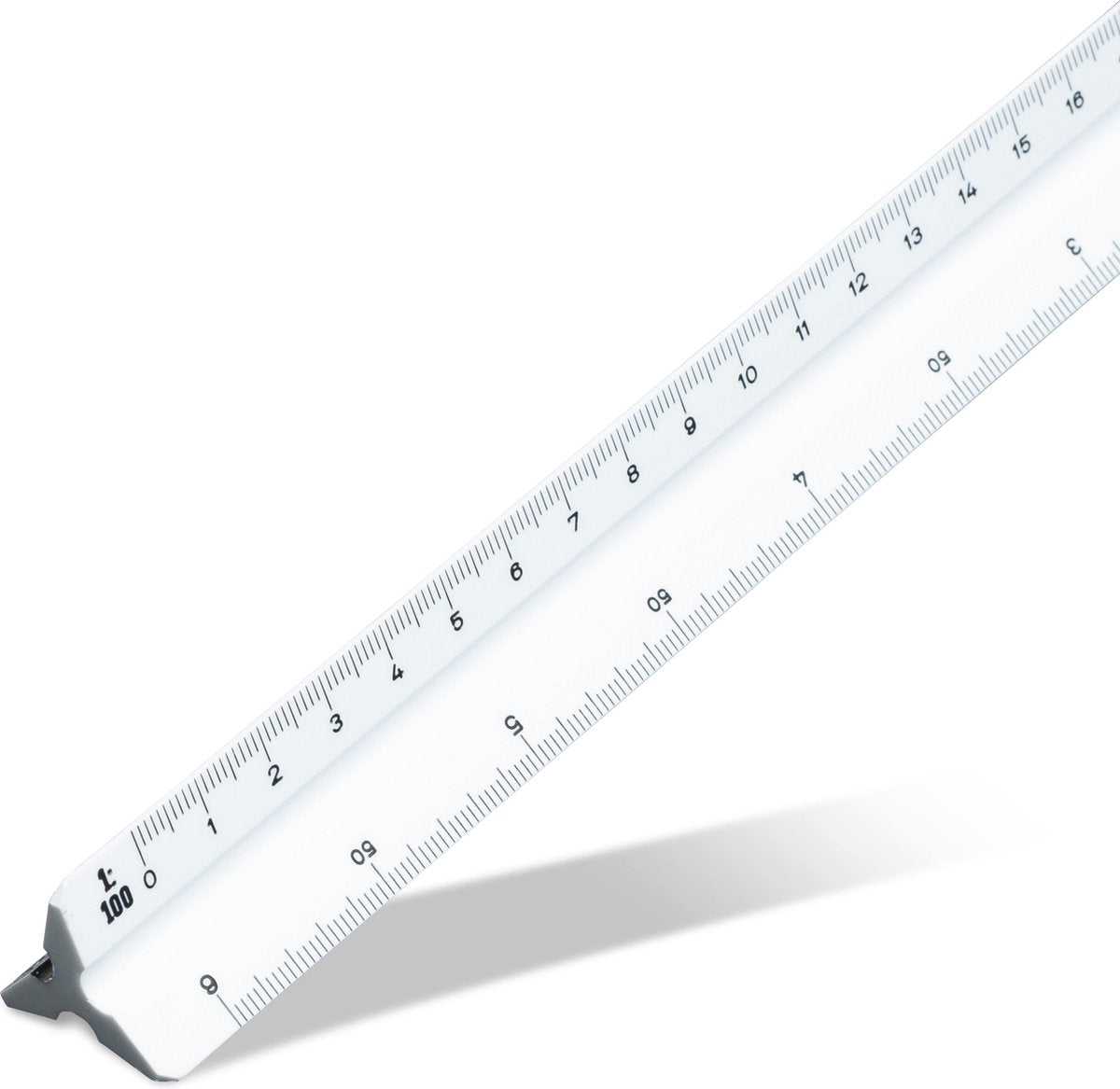 Aristo Scale Stick G - Länge 30 cm - 1:15 :20 :25 :33 1 3 :50 :100 - weißer Kunststoff - in Schutzhülle - AR-1314 1