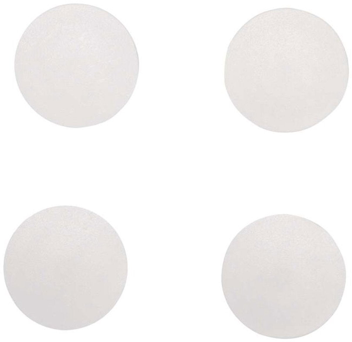 Maul Magnet massiv rund 4 Stück 0,8 kg Kunststoff Ferrit bruchsicher ø 3,2 x 0,96 cm weiß