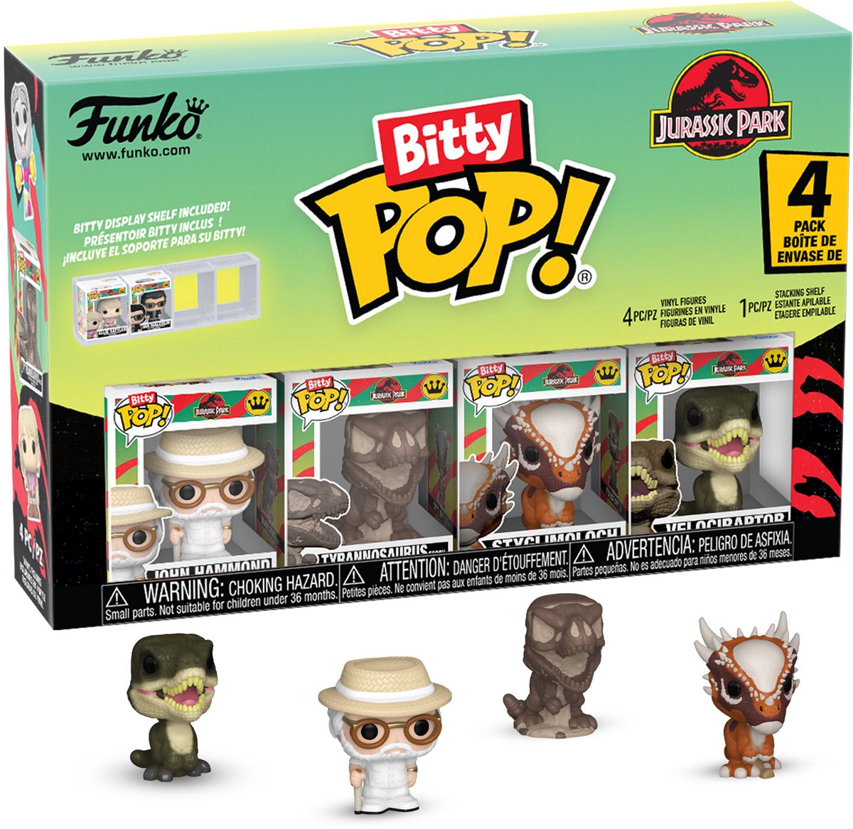 Funko Bitty Pop 4er-Pack: Jurassic Park Raptor