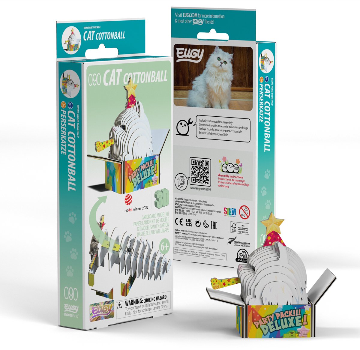 Eugy 3D-Puzzle – Katzen – Wattebausch – Katzen – nachhaltig – alle sammeln – 6 Jahre
