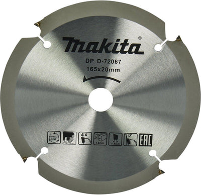 Makita Zubehör Sägeblatt PCD 165x20x1,8 4t 12g - D-72067