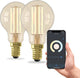 Intelligente Calex-Lampe – 2er-Set – WLAN-LED-Filamentbeleuchtung – E14 – intelligente Glühbirne Gold – dimmbar – warmweißes Licht – 4,5 W