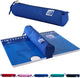Oxford-Federmäppchen – blau mit Gummizug – rundes Federmäppchen 22 cm – Federmäppchen für Jungen – Federmäppchen für Mädchen