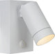 Lucide Taylor – Wall Spot Wandleuchte drinnen und draußen – 1xGU10 – IP54 – Bewegungssensor – Weiß