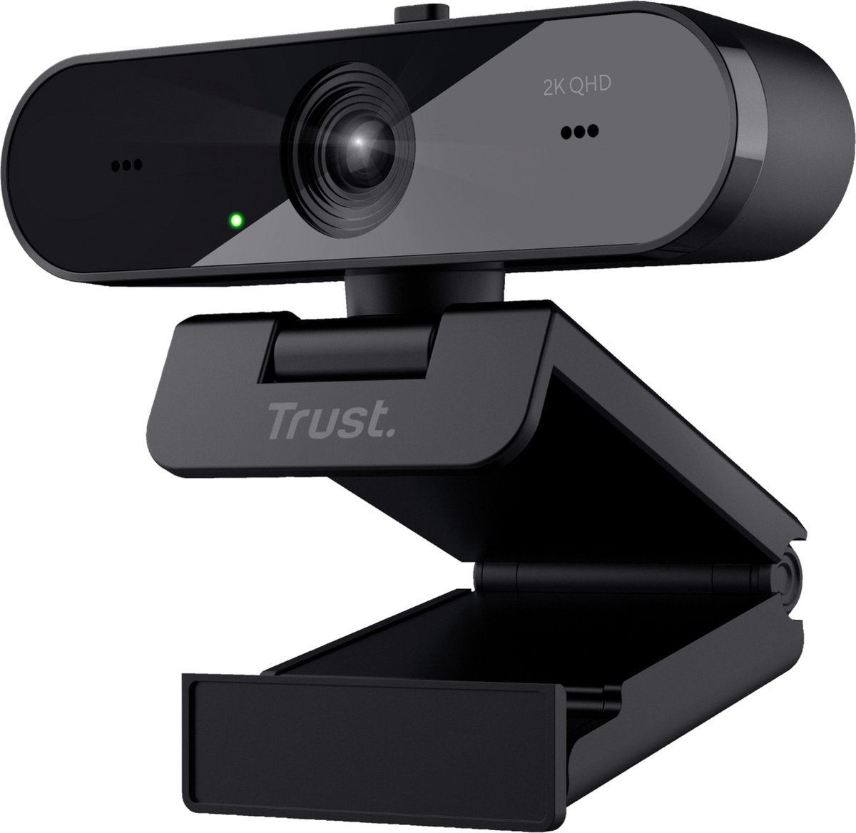 Trust Taxon-Webcam – 2K-QHD-Webcam – Autofokus – Doppelmikrofon – Blickschutzfilter – Schwarz
