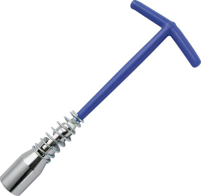Carpoint Zündkerzenschlüssel T-Griff 23,5 cm Stahl 16 21 mm blau