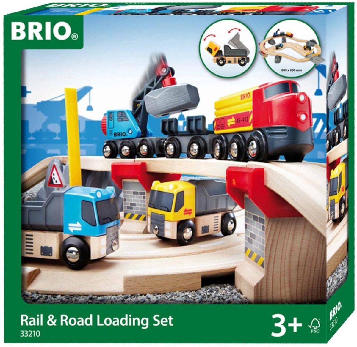 Brio Schienen- und Straßentransport-Set – 33210