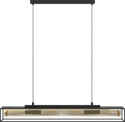 Eglo Nohales Hängelampe – E27 – 112 cm – Schwarz|Gold – Stahl