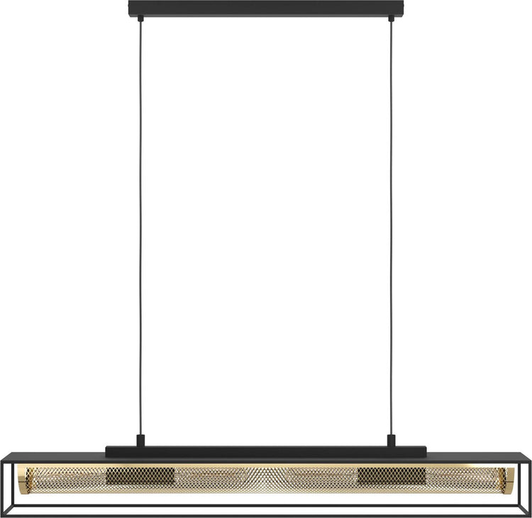 Eglo Nohales Hängelampe – E27 – 112 cm – Schwarz|Gold – Stahl