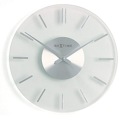 Nächste Zeit NEXTIME NE-2632 Wanduhr Folie. 31 cm, Glas, Streifen