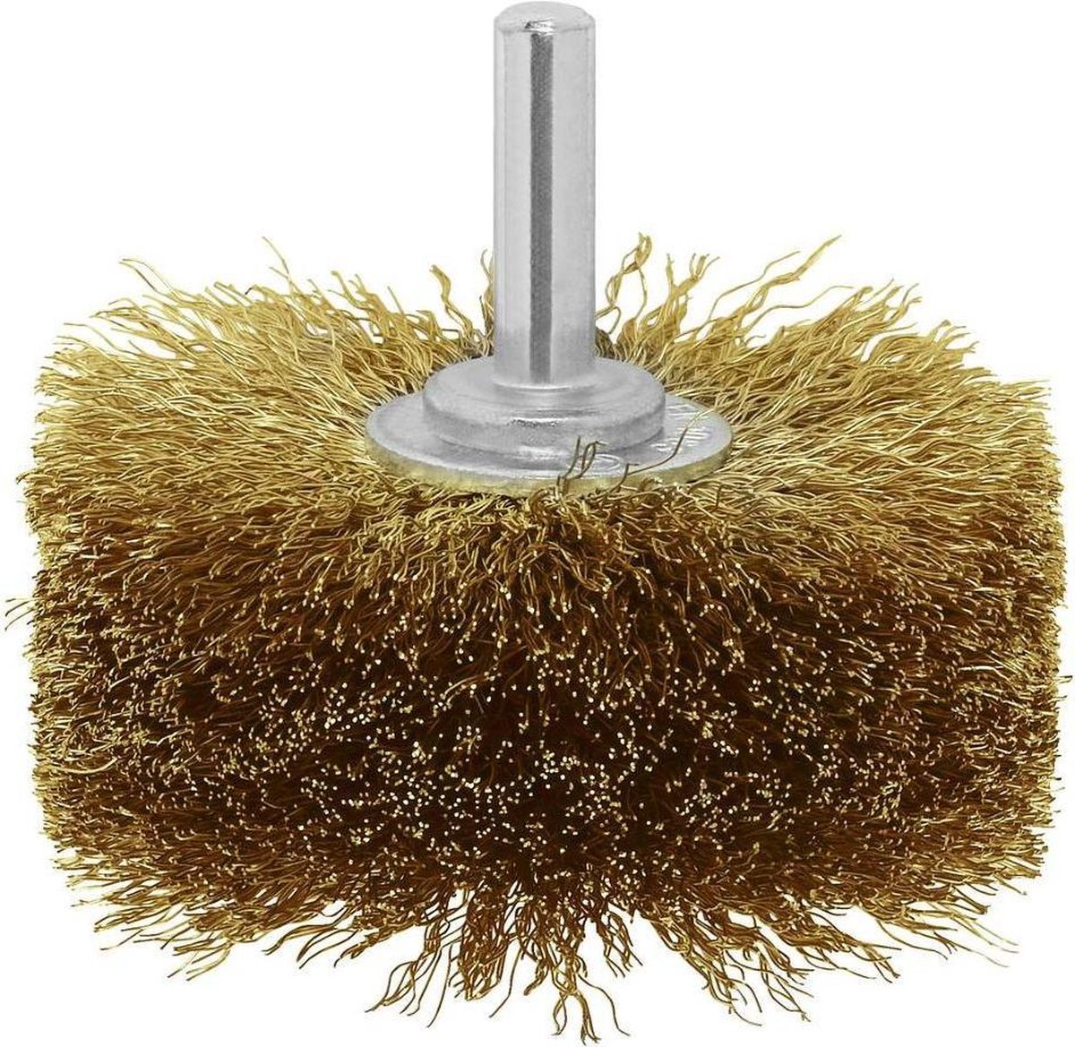 Bosch - Holzstrukturbürste für Bohrmaschinen - Welldraht, vermessingt, 80 mm 80 mm, 0,2 mm, 4000 U/min