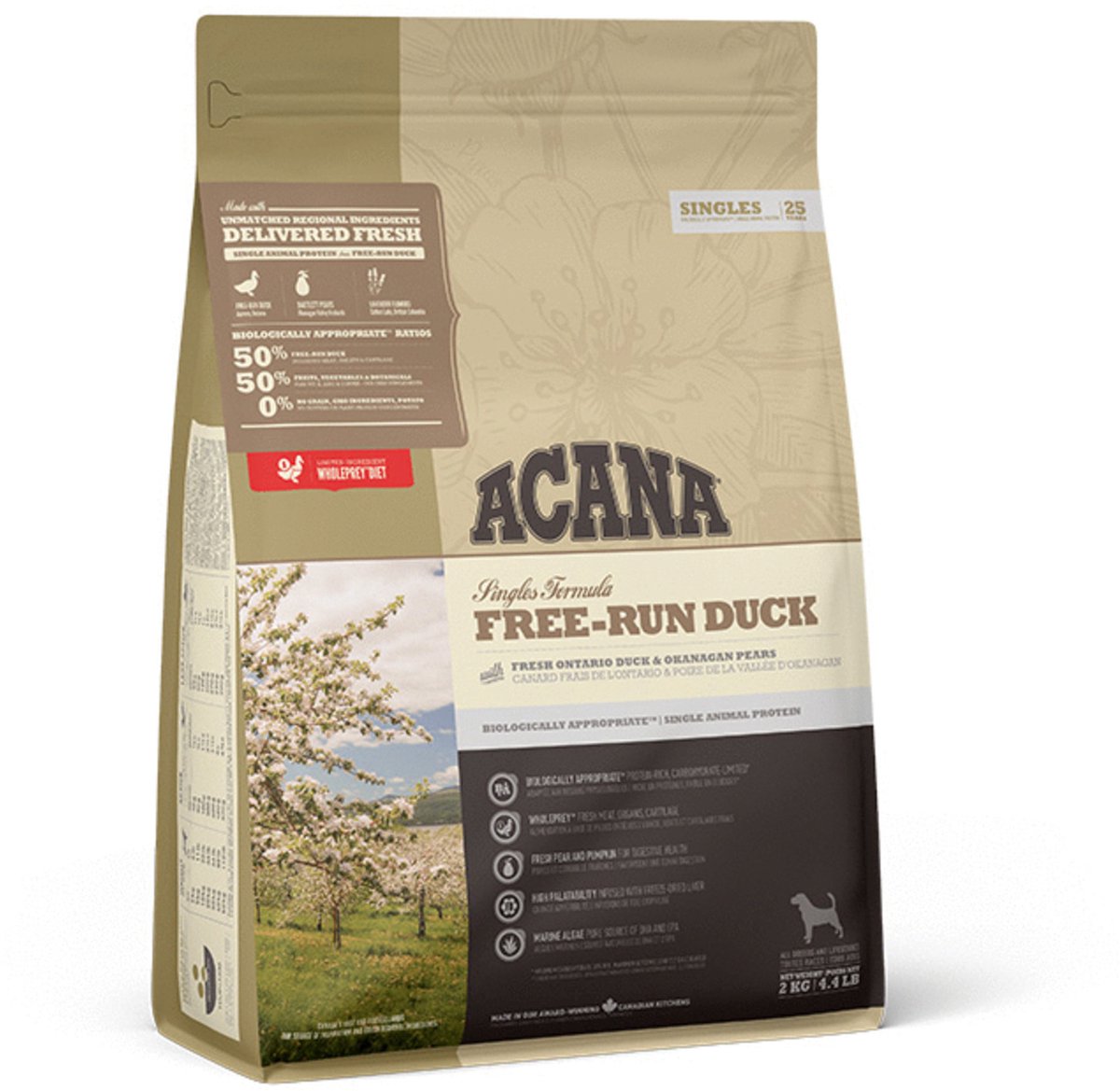 Acana Singles Free-Run-Ente