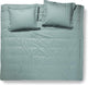 Damai – Linea – Bettbezug – 200 x 200 220 cm – Doppelbett – grün + 2 Kissenbezüge 60 x 70