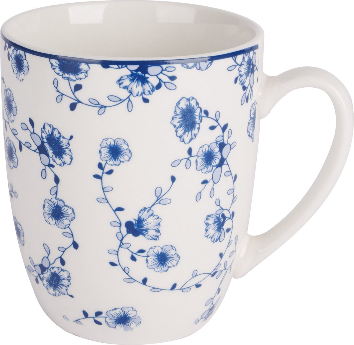 Gemütliche, trendige Flor-Azul-Tasse – 37 c L – Set 4