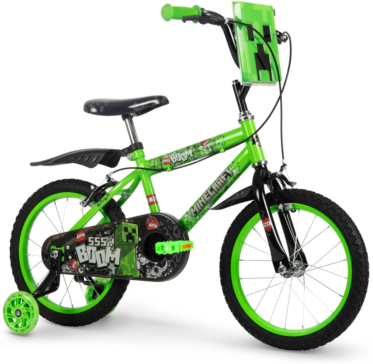 Huffy Minecraft 16 Zoll Kinderfahrrad - Grün