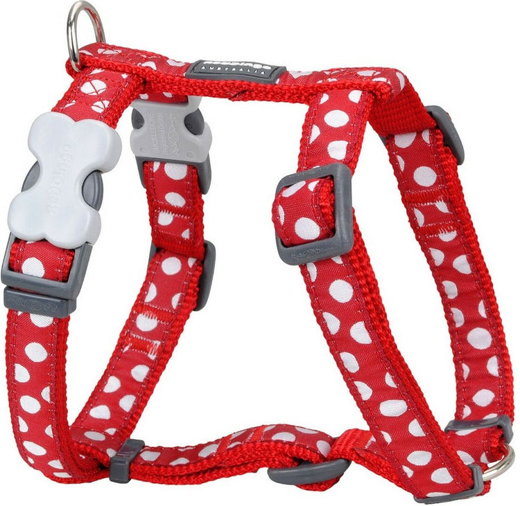Red Dingo Hundegeschirr-Stil mit weißen Schönheitsflecken, 37–61 cm