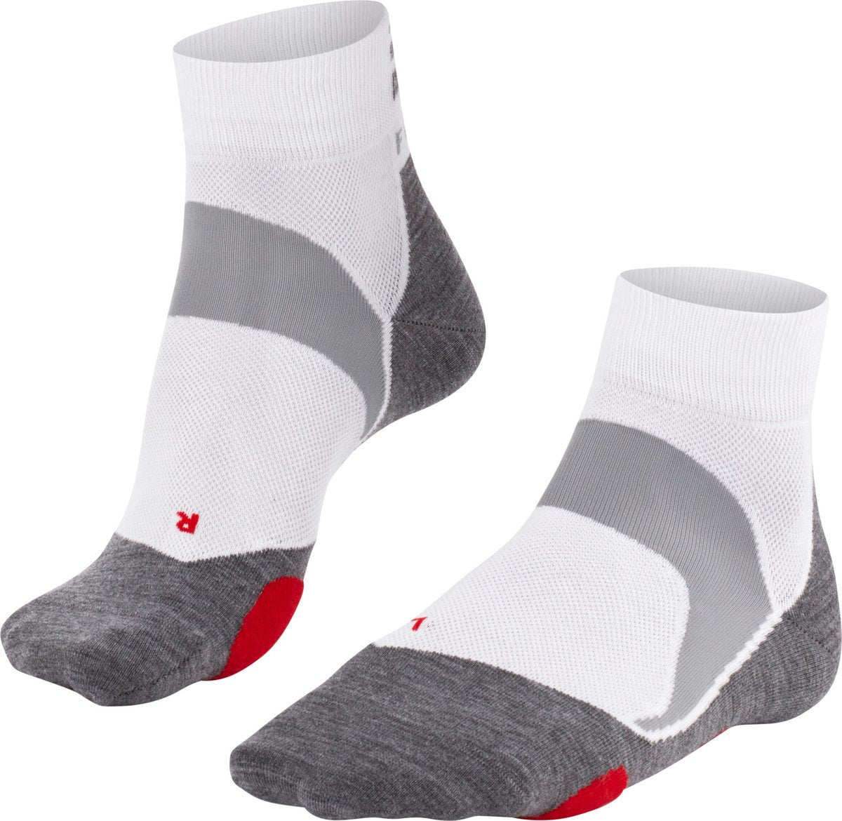 Falke BC5 Anti-Blister-Baumwoll-Funktionsmaterial-Fahrradsocken Unisex weiß - Größe 44-45