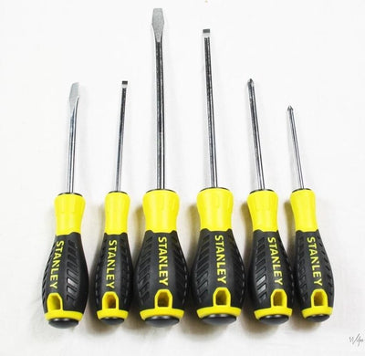 Stanley Essential-Serie – Schraubendreher-Set – 6-teilig – Chrom-Vanadium-Stahl – ergonomischer Griff