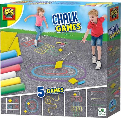 SES Sidewalk Chalk Games 5in1