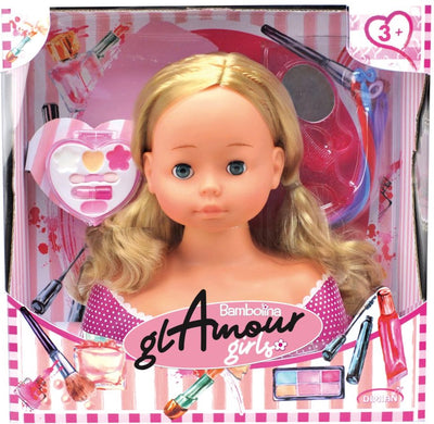 Dimian Friseurkopf mit Make-up und Accessoires – Molly Bambolina.