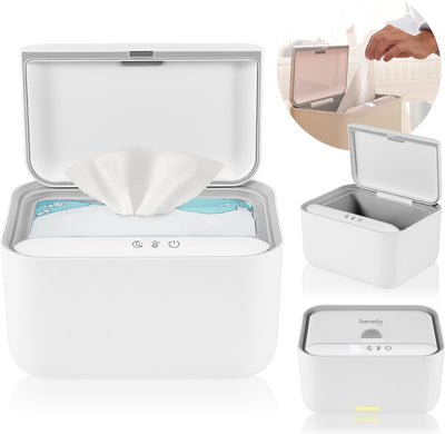 Lionelo Babybliss – Wischtuchwärmer – Box für Baby-Feuchttücher – 3 Temperatureinstellungen – Rundumheizung – integriertes Nachtlicht