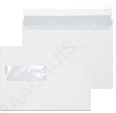 Rathaus-Service-Umschlag – 156 x 220 mm – EA 5 – Fenster links – mit Klebestreifen – weiß – 500 Stück – rd-202540