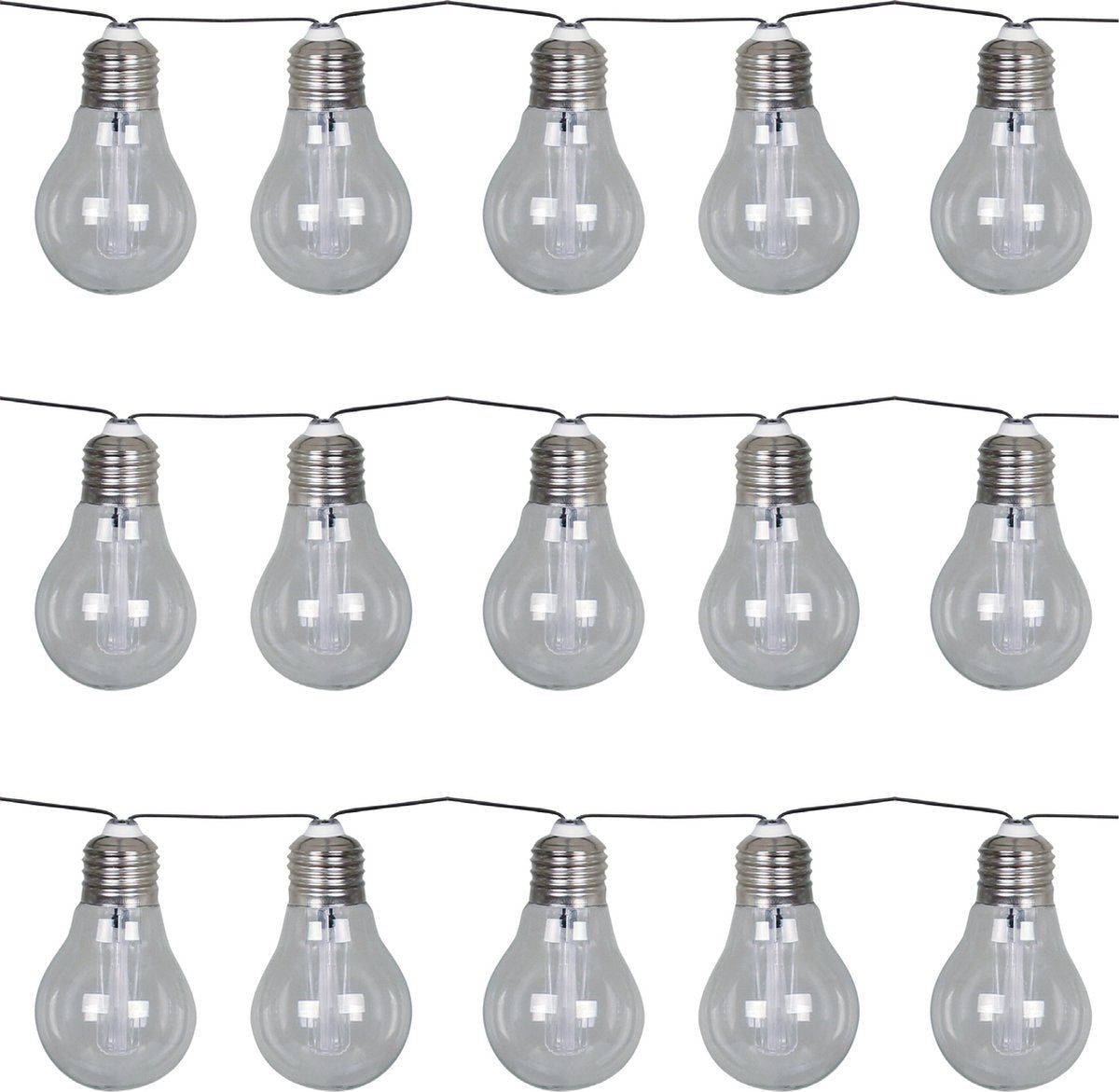 Luxform – Solar-Lichterkette mit 15 LED-Lichtern – Korfu-Partybeleuchtung – angetrieben durch Solarenergie
