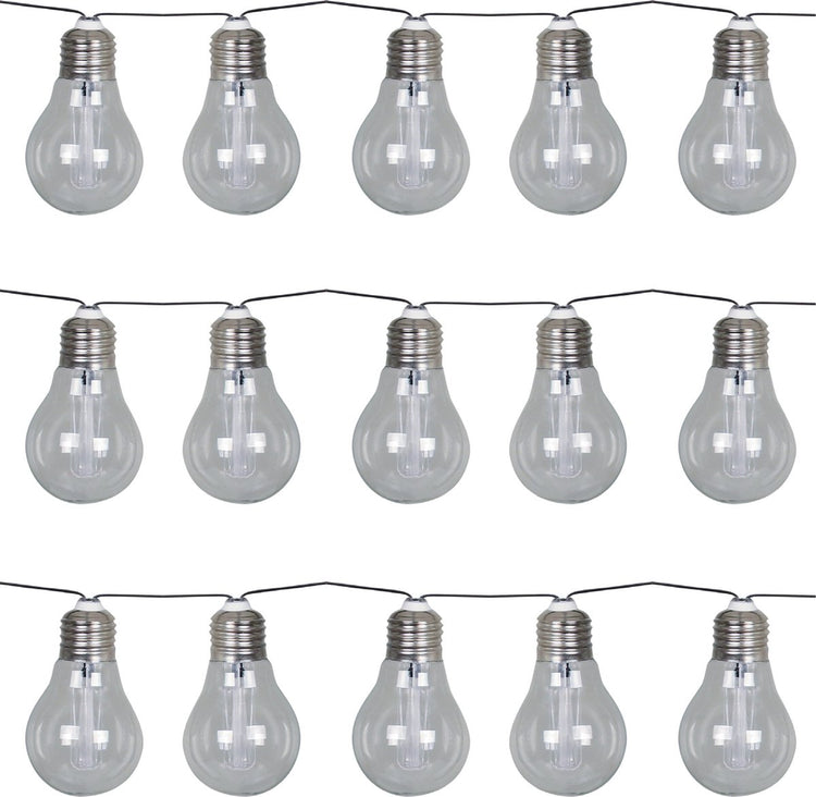 Luxform – Solar-Lichterkette mit 15 LED-Lichtern – Korfu-Partybeleuchtung – angetrieben durch Solarenergie