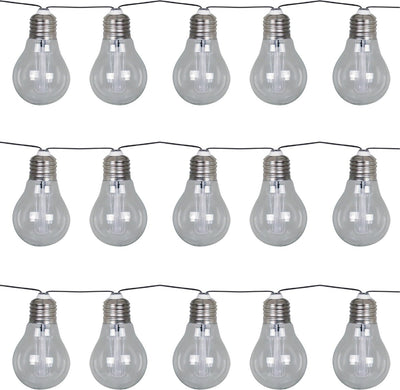Luxform – Solar-Lichterkette mit 15 LED-Lichtern – Korfu-Partybeleuchtung – angetrieben durch Solarenergie